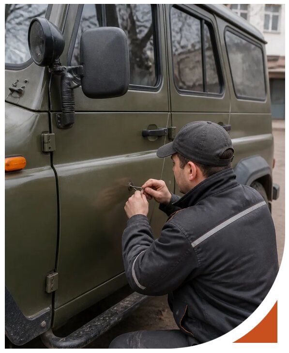 Профессиональное вскрытие автомобиля УАЗ без повреждений в Солнечногорске